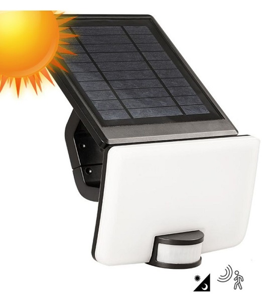 Proiettore Solare 12w 1500 Lumen con Sensore di Movimento